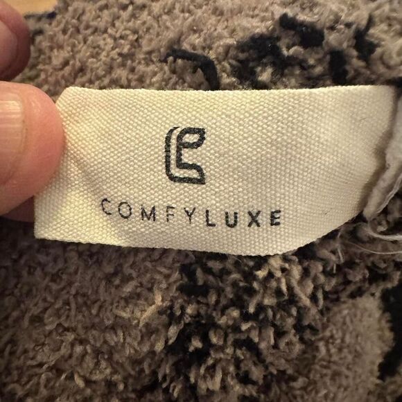 Comfyluxe Women’s Leopard Print Pajama Pants Size S/M Soft Fuzzy Lounge Sleep - Picture 3 of 5